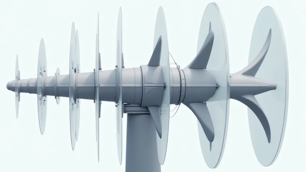 Wind turbine blade twist illustration