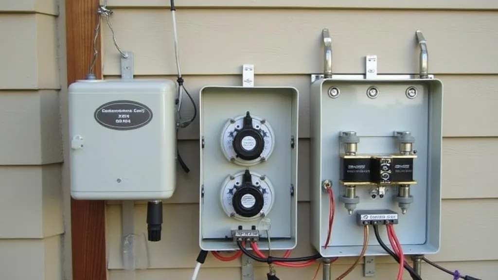 Wind turbine connected to a house electrical system