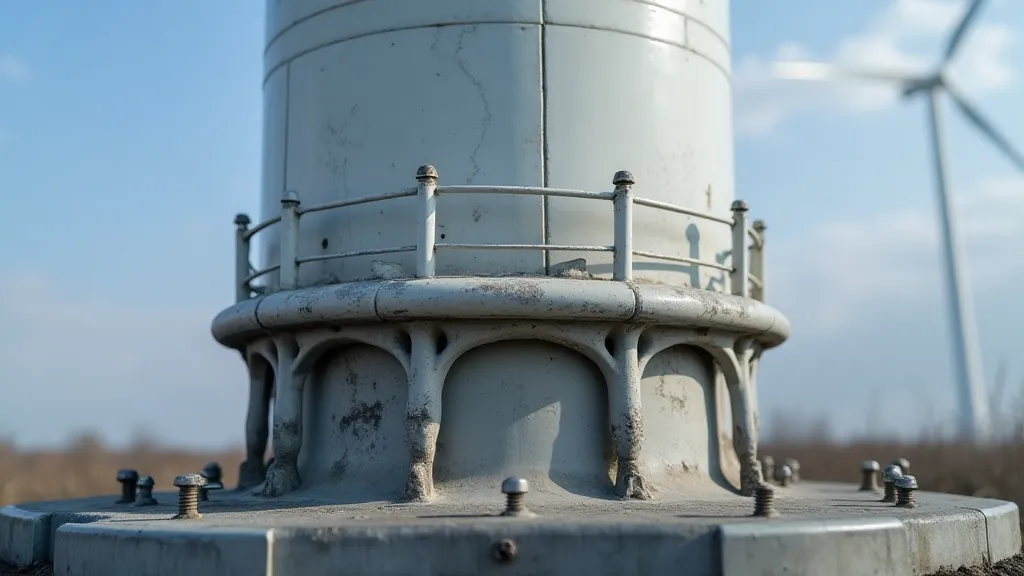 Wind turbine base construction