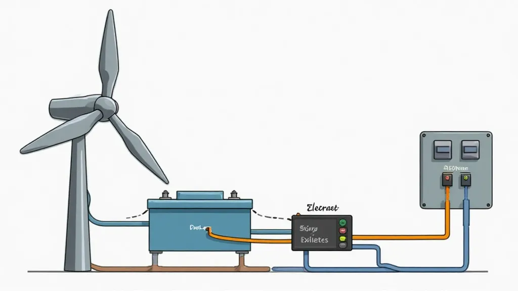 Wind turbine system diagram